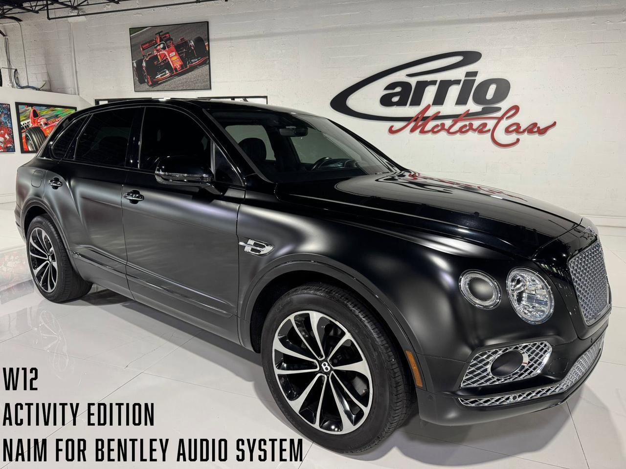 2018 Bentley Bentayga Activity Edition W12 Naim For Bentley audio system, cooled seats, 360 degree camera system & MORE!!!