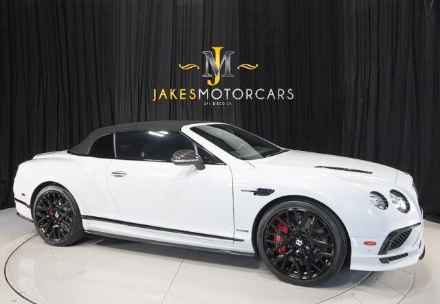 2018 Bentley Continental GTC Supersports Convertible ($345,490 MSRP!!) *RARE CAR* *CARBON CERAMIC BRAKES* *CARBON FIBER EVERYWHERE ON EXTERIOR* San Diego CA