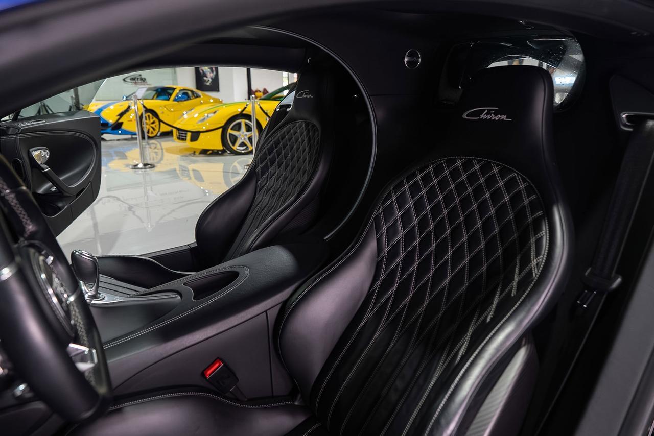 2018 Bugatti Chiron Nocturne paint, Sprint Blue Effect accenting, Beluga Black leather interior AND MUCH MORE!!! Fort Lauderdale FL