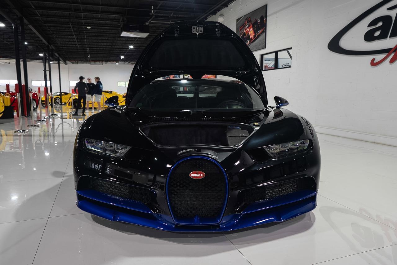 2018 Bugatti Chiron Nocturne paint, Sprint Blue Effect accenting, Beluga Black leather interior AND MUCH MORE!!! Fort Lauderdale FL