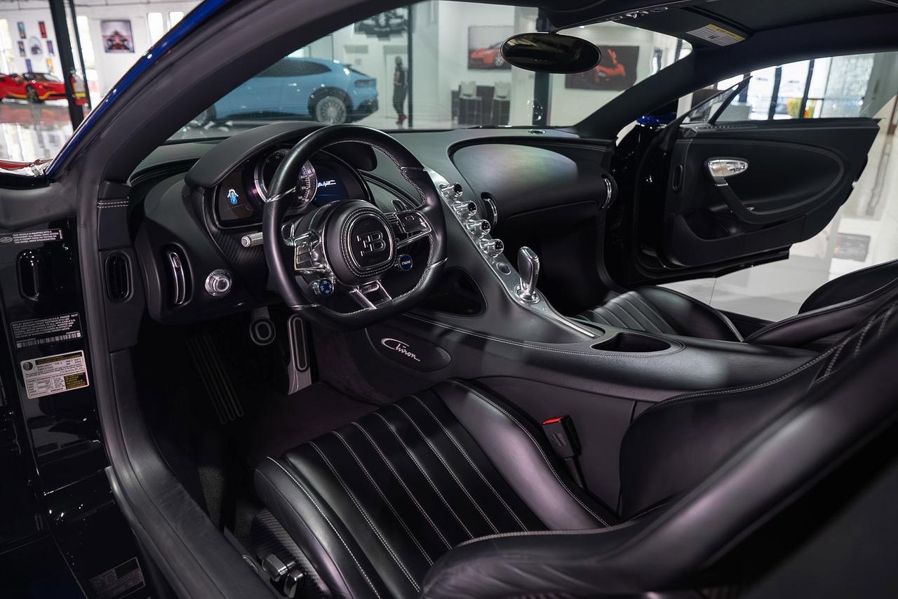 2018 Bugatti Chiron Nocturne paint, Sprint Blue Effect accenting, Beluga Black leather interior AND MUCH MORE!!! Fort Lauderdale FL