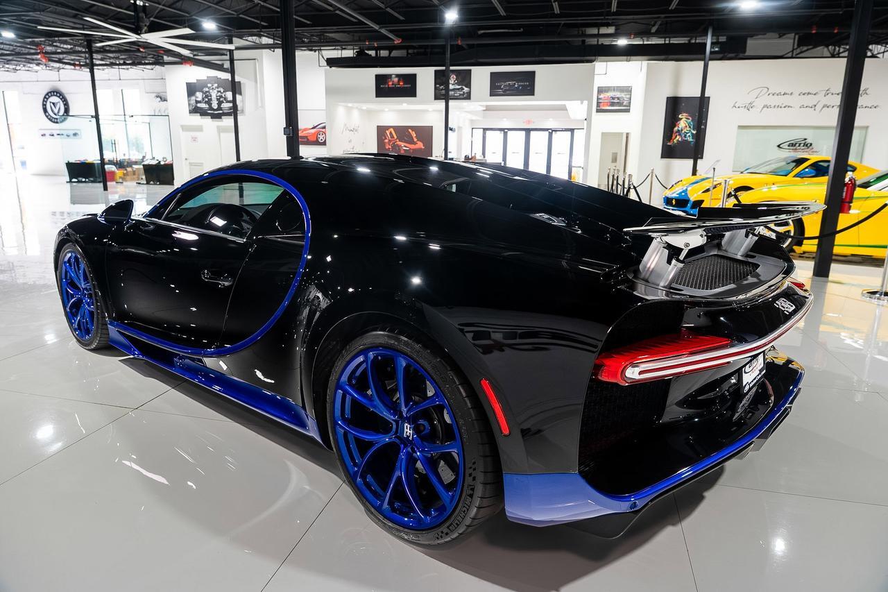 2018 Bugatti Chiron Nocturne paint, Sprint Blue Effect accenting, Beluga Black leather interior AND MUCH MORE!!! Fort Lauderdale FL