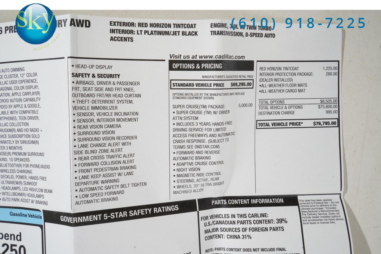 2018 Cadillac CT6 AWD Premium Luxury AWD w/Super Cruise West Chester PA