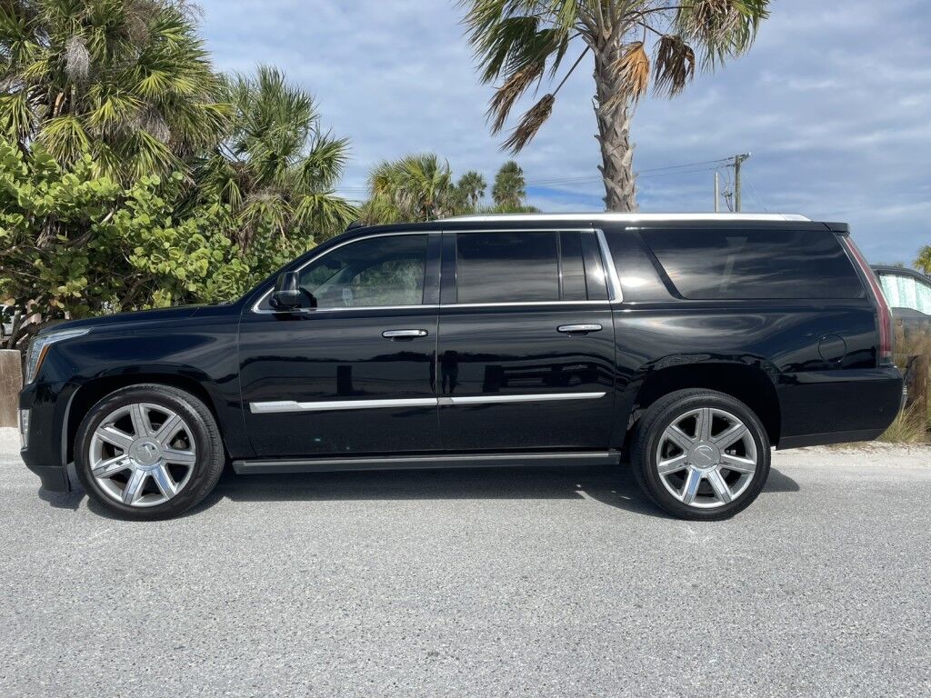2018 Cadillac Escalade ESV Premium Luxury~CLEAN CARFAX~4X4~ADAPTIVE CRUISE CONTROL~BLIND SPOT WARNING~CHROME ROOF RACK~DRIVER ASSISTANCE PACKAGE~HEATED SEATS~KEYLESS ENTRY~LUXURY PACKAGE~REMOTE ENGINE START~RUNNING BOARDS~TRAILER HITCH Sarasota FL
