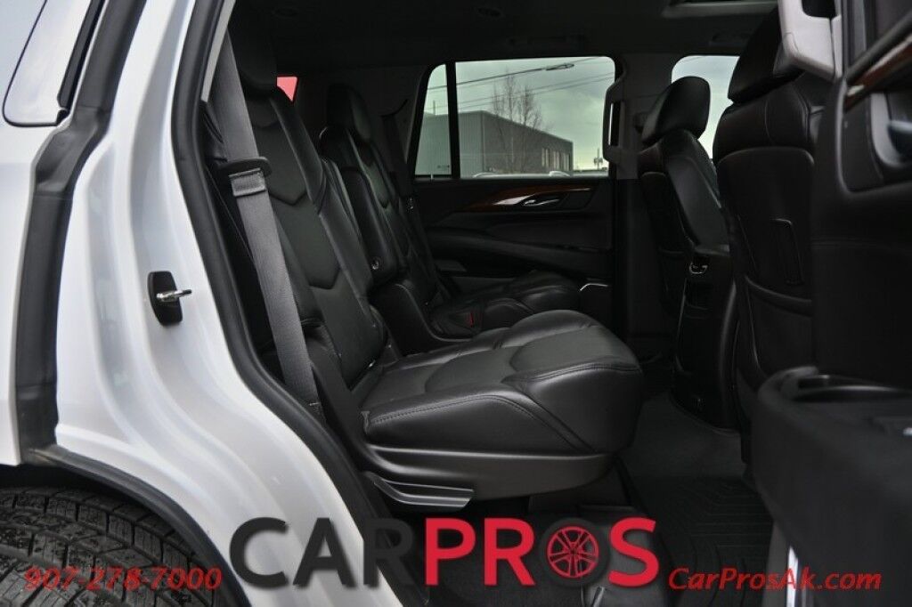2018 Cadillac Escalade Luxury - 4X4 - Auto Start - Front & Rear Heated Leather Seats - Heated Steering - Sunroof - Navigation - Bose Speakers - Bluetooth - 360 Camera - Lane Departure & Blind Spot Alert - HUD - Power 3rd Row - Seats 7 - Keyless Entry & Start - Tow Pkg Anchorage AK