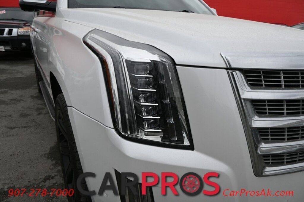 2018 Cadillac Escalade Luxury - 4X4 - Auto Start - Front & Rear Heated Leather Seats - Heated Steering - Sunroof - Navigation - Bose Speakers - Bluetooth - 360 Camera - Lane Departure & Blind Spot Alert - HUD - Power 3rd Row - Seats 7 - Keyless Entry & Start - Tow Pkg Anchorage AK