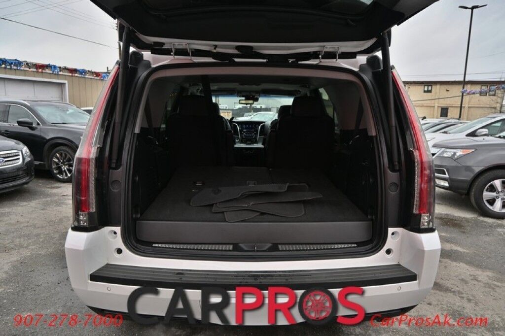 2018 Cadillac Escalade Luxury - 4X4 - Auto Start - Front & Rear Heated Leather Seats - Heated Steering - Sunroof - Navigation - Bose Speakers - Bluetooth - 360 Camera - Lane Departure & Blind Spot Alert - HUD - Power 3rd Row - Seats 7 - Keyless Entry & Start - Tow Pkg Anchorage AK