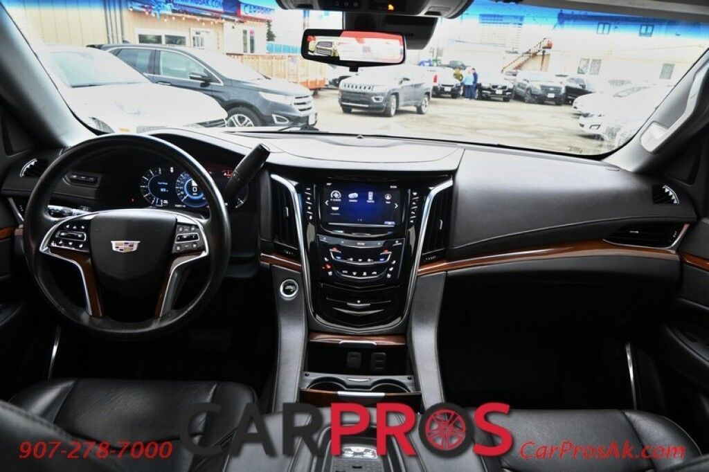 2018 Cadillac Escalade Luxury - 4X4 - Auto Start - Front & Rear Heated Leather Seats - Heated Steering - Sunroof - Navigation - Bose Speakers - Bluetooth - 360 Camera - Lane Departure & Blind Spot Alert - HUD - Power 3rd Row - Seats 7 - Keyless Entry & Start - Tow Pkg Anchorage AK