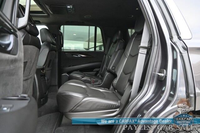 2018 Cadillac Escalade Platinum / 4X4 / Auto Start / Heated & Cooled Seats / Heated Steering / NAV / Bose Speakers / Sunroof / Adaptive Cruise / Lane Depart & Blind Spot / Apple CarPlay & Android Auto / HUD / 3rd Row / Seats 7 / Tow Pkg Anchorage AK