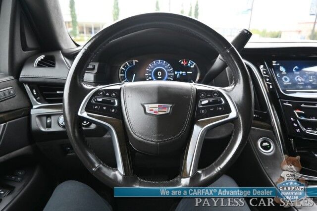 2018 Cadillac Escalade Platinum / 4X4 / Auto Start / Heated & Cooled Seats / Heated Steering / NAV / Bose Speakers / Sunroof / Adaptive Cruise / Lane Depart & Blind Spot / Apple CarPlay & Android Auto / HUD / 3rd Row / Seats 7 / Tow Pkg Anchorage AK