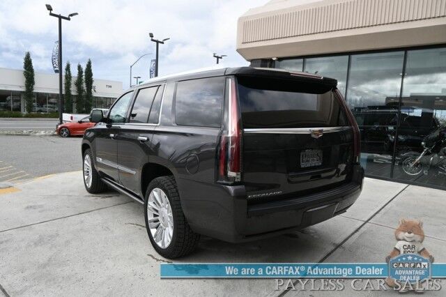 2018 Cadillac Escalade Platinum / 4X4 / Auto Start / Heated & Cooled Seats / Heated Steering / NAV / Bose Speakers / Sunroof / Adaptive Cruise / Lane Depart & Blind Spot / Apple CarPlay & Android Auto / HUD / 3rd Row / Seats 7 / Tow Pkg Anchorage AK
