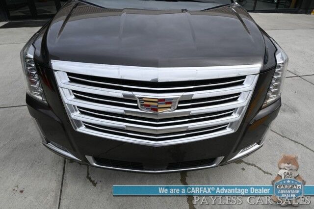 2018 Cadillac Escalade Platinum / 4X4 / Auto Start / Heated & Cooled Seats / Heated Steering / NAV / Bose Speakers / Sunroof / Adaptive Cruise / Lane Depart & Blind Spot / Apple CarPlay & Android Auto / HUD / 3rd Row / Seats 7 / Tow Pkg Anchorage AK