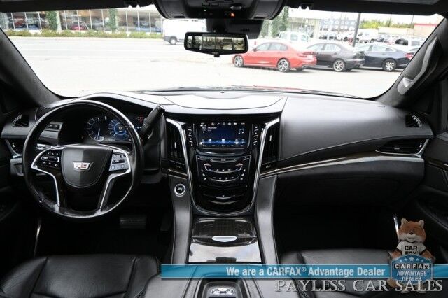 2018 Cadillac Escalade Platinum / 4X4 / Auto Start / Heated & Cooled Seats / Heated Steering / NAV / Bose Speakers / Sunroof / Adaptive Cruise / Lane Depart & Blind Spot / Apple CarPlay & Android Auto / HUD / 3rd Row / Seats 7 / Tow Pkg Anchorage AK