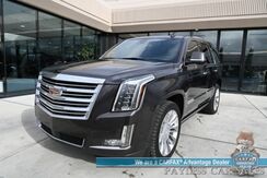 2018_Cadillac_Escalade_Platinum / 4X4 / Auto Start / Heated & Cooled Seats / Heated Steering / NAV / Bose Speakers / Sunroof / Adaptive Cruise / Lane Depart & Blind Spot / Apple CarPlay & Android Auto / HUD / 3rd Row / Seats 7 / Tow Pkg_ Anchorage AK