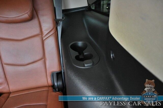 2018 Cadillac Escalade Premium Luxury / 4X4 / Auto Start / Heated & Cooled Leather Seats / Heated Steering / Sunroof / Navigation / Bose Speakers / Rear DVD / 360 Cam / HUD / Lane Depart & Blind Spot Alert / 3rd Row / Seats 7 / Tow Pkg Anchorage AK