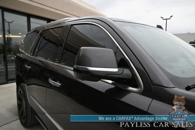 2018 Cadillac Escalade Premium Luxury / 4X4 / Auto Start / Heated & Cooled Leather Seats / Heated Steering / Sunroof / Navigation / Bose Speakers / Rear DVD / 360 Cam / HUD / Lane Depart & Blind Spot Alert / 3rd Row / Seats 7 / Tow Pkg Anchorage AK