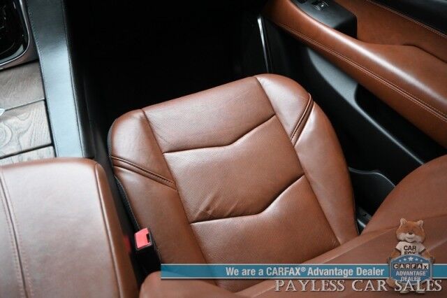 2018 Cadillac Escalade Premium Luxury / 4X4 / Auto Start / Heated & Cooled Leather Seats / Heated Steering / Sunroof / Navigation / Bose Speakers / Rear DVD / 360 Cam / HUD / Lane Depart & Blind Spot Alert / 3rd Row / Seats 7 / Tow Pkg Anchorage AK