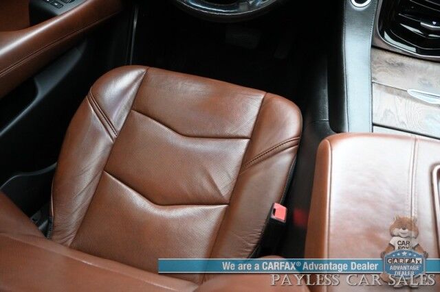 2018 Cadillac Escalade Premium Luxury / 4X4 / Auto Start / Heated & Cooled Leather Seats / Heated Steering / Sunroof / Navigation / Bose Speakers / Rear DVD / 360 Cam / HUD / Lane Depart & Blind Spot Alert / 3rd Row / Seats 7 / Tow Pkg Anchorage AK
