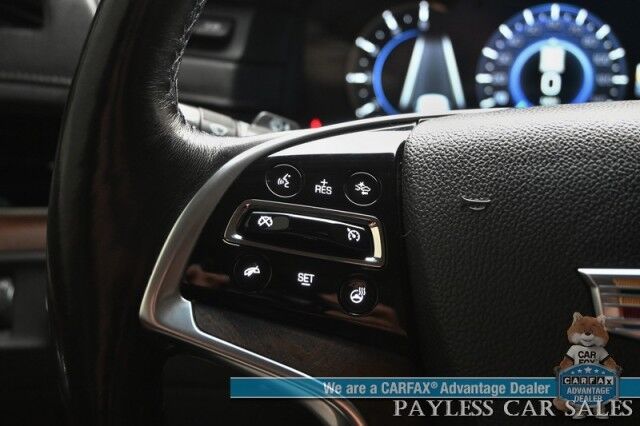 2018 Cadillac Escalade Premium Luxury / 4X4 / Auto Start / Heated & Cooled Leather Seats / Heated Steering / Sunroof / Navigation / Bose Speakers / Rear DVD / 360 Cam / HUD / Lane Depart & Blind Spot Alert / 3rd Row / Seats 7 / Tow Pkg Anchorage AK
