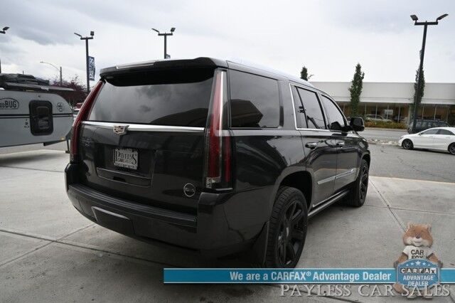 2018 Cadillac Escalade Premium Luxury / 4X4 / Auto Start / Heated & Cooled Leather Seats / Heated Steering / Sunroof / Navigation / Bose Speakers / Rear DVD / 360 Cam / HUD / Lane Depart & Blind Spot Alert / 3rd Row / Seats 7 / Tow Pkg Anchorage AK