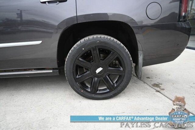 2018 Cadillac Escalade Premium Luxury / 4X4 / Auto Start / Heated & Cooled Leather Seats / Heated Steering / Sunroof / Navigation / Bose Speakers / Rear DVD / 360 Cam / HUD / Lane Depart & Blind Spot Alert / 3rd Row / Seats 7 / Tow Pkg Anchorage AK