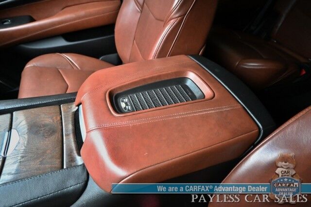 2018 Cadillac Escalade Premium Luxury / 4X4 / Auto Start / Heated & Cooled Leather Seats / Heated Steering / Sunroof / Navigation / Bose Speakers / Rear DVD / 360 Cam / HUD / Lane Depart & Blind Spot Alert / 3rd Row / Seats 7 / Tow Pkg Anchorage AK