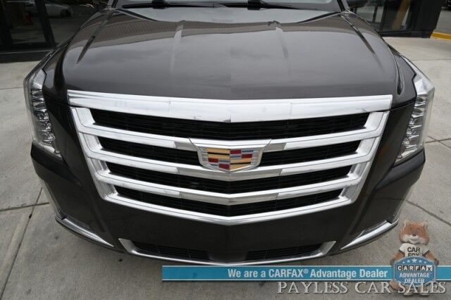 2018 Cadillac Escalade Premium Luxury / 4X4 / Auto Start / Heated & Cooled Leather Seats / Heated Steering / Sunroof / Navigation / Bose Speakers / Rear DVD / 360 Cam / HUD / Lane Depart & Blind Spot Alert / 3rd Row / Seats 7 / Tow Pkg Anchorage AK