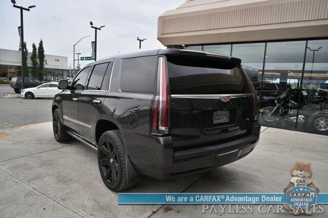 2018 Cadillac Escalade Premium Luxury / 4X4 / Auto Start / Heated & Cooled Leather Seats / Heated Steering / Sunroof / Navigation / Bose Speakers / Rear DVD / 360 Cam / HUD / Lane Depart & Blind Spot Alert / 3rd Row / Seats 7 / Tow Pkg Anchorage AK