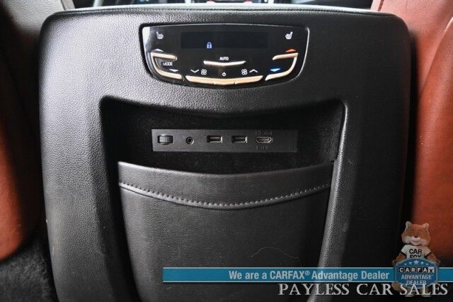 2018 Cadillac Escalade Premium Luxury / 4X4 / Auto Start / Heated & Cooled Leather Seats / Heated Steering / Sunroof / Navigation / Bose Speakers / Rear DVD / 360 Cam / HUD / Lane Depart & Blind Spot Alert / 3rd Row / Seats 7 / Tow Pkg Anchorage AK
