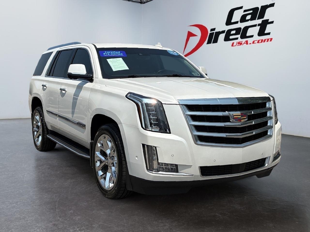 2018 Cadillac Escalade Premium Luxury, POWER LIFTGATE, HEADS-UP DISPLAY, 360 BACKUP CAMERA, SUNROOF, POWER 3RD ROW, RUNNING BOARDS, BLIND SPOT, LANE KEEP ASSIST, HEATED & A/C SEATS, APPLE CARPLAY/ANDROID AUTO, DVD ENTERTAINMENT, LOW MILES, RIDE IN LUXURY! Virginia Beach VA