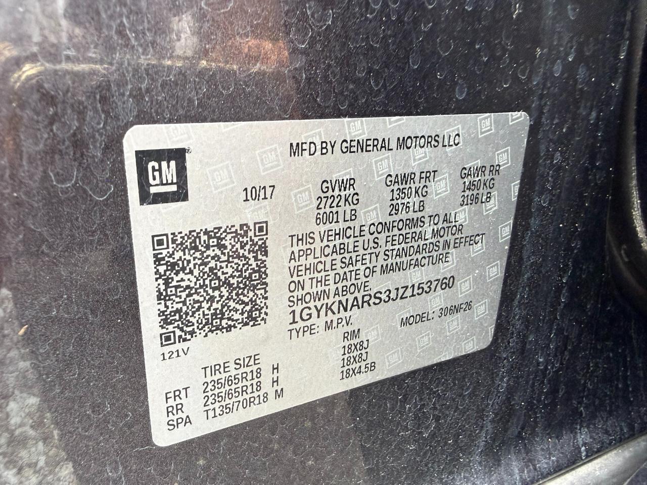 2018 Cadillac XT5 FWD 4dr Jacksonville FL