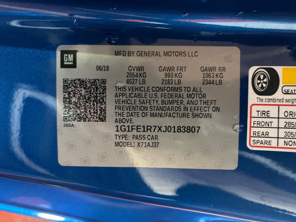 2018 Chevrolet Camaro 1SS Franklin OH