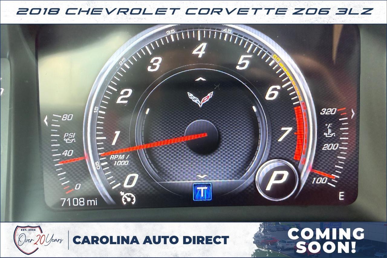 2018 Chevrolet Corvette Z06 3LZ / Carbon Ground Effects / Coming Soon! Lincolnton NC
