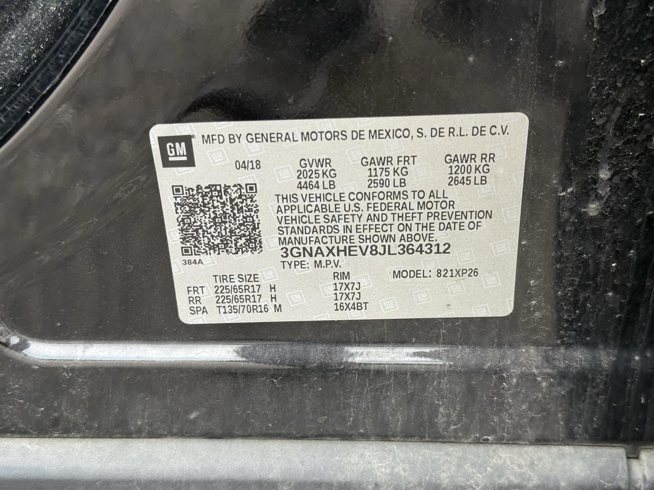 2018 Chevrolet Equinox LS Crestwood KY