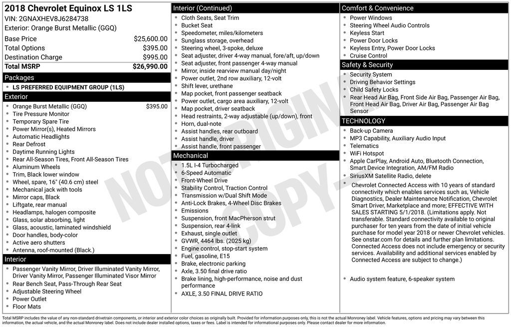 2018 Chevrolet Equinox LS