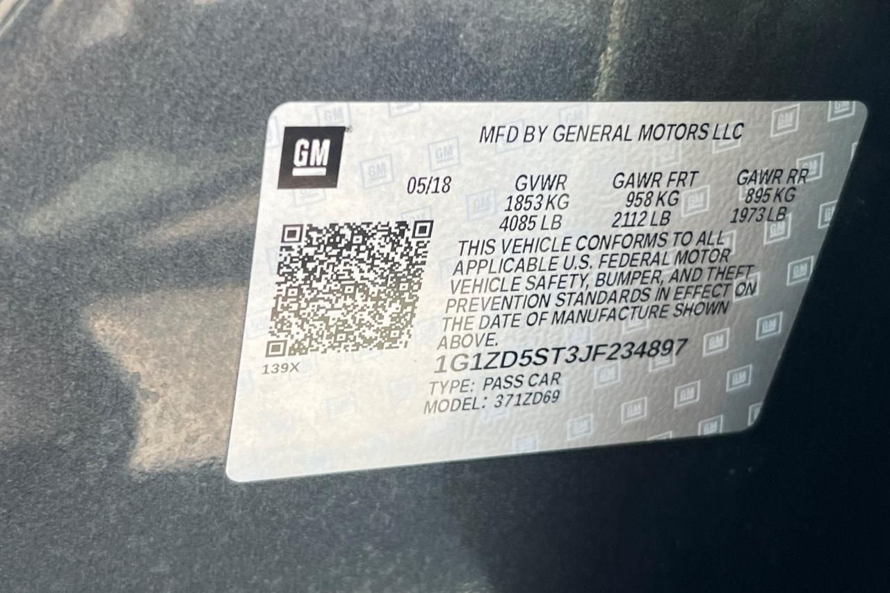 2018 Chevrolet Malibu LT Roseville CA