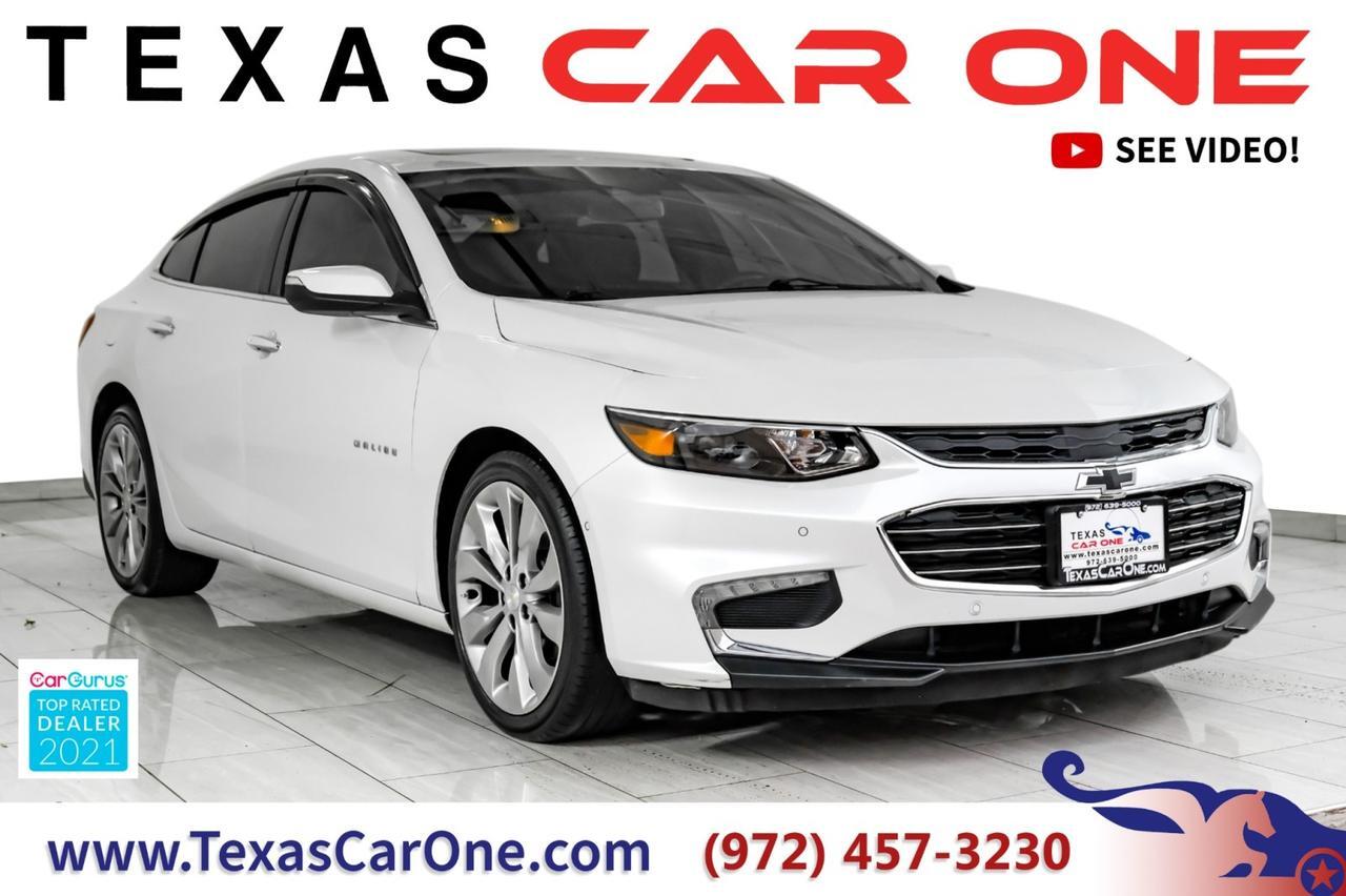 2018 Chevrolet Malibu PREMIER DRIVER CONFIDENCE PKG BLIND SPOT ASSIST LANE KEEP ASSIST FORWARD COLLISION ALERT