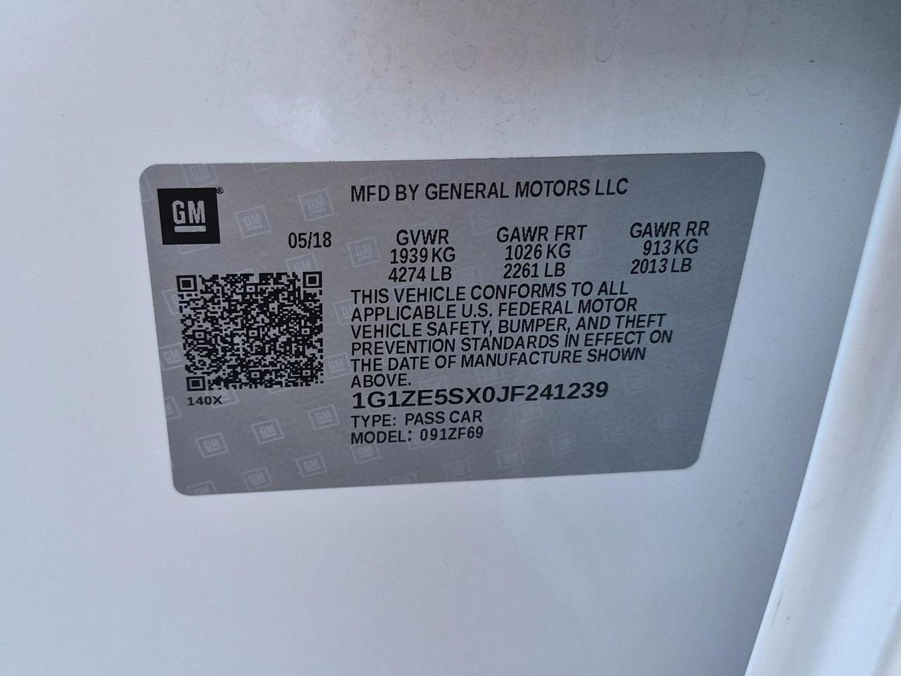 2018 Chevrolet Malibu Premier Roseville CA