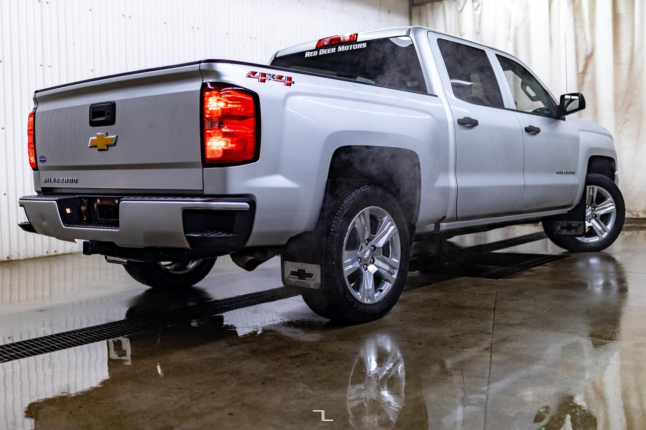 2018 Chevrolet Silverado 1500 4x4 Crew Cab Custom BCam Red Deer AB