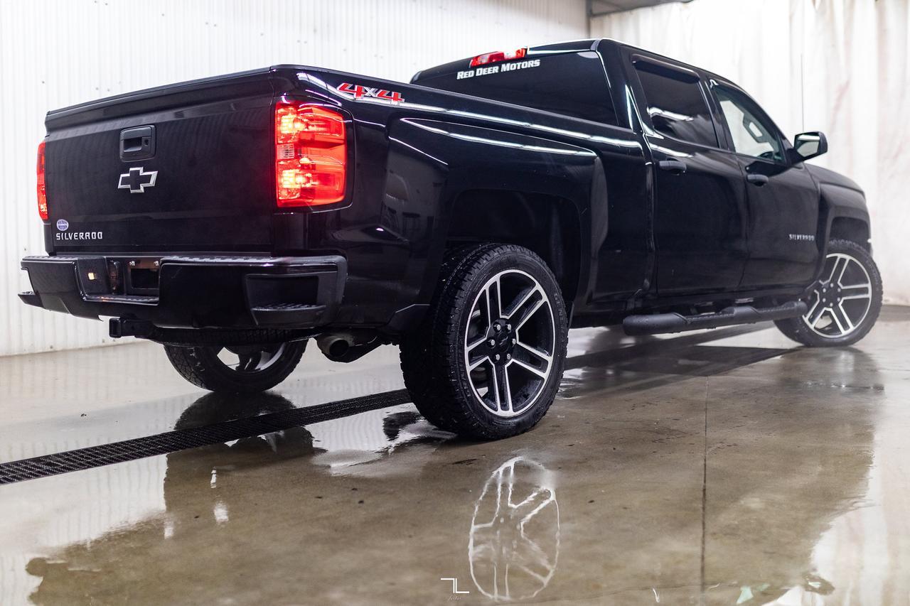 2018 Chevrolet Silverado 1500 4x4 Crew Cab Custom Longbox BCam Red Deer AB