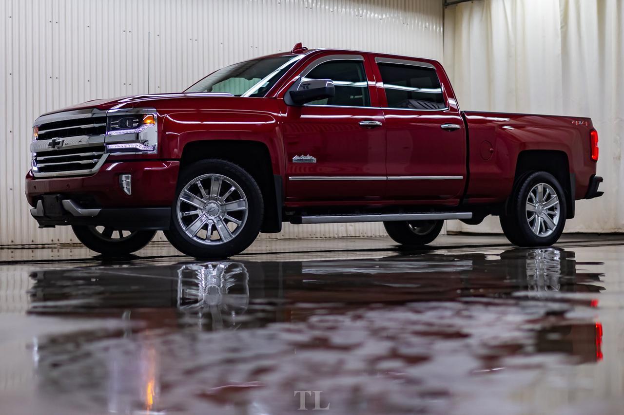 2018 Chevrolet Silverado 1500 4x4 Crew Cab High Country Longbox Leather Roof Nav Red Deer AB