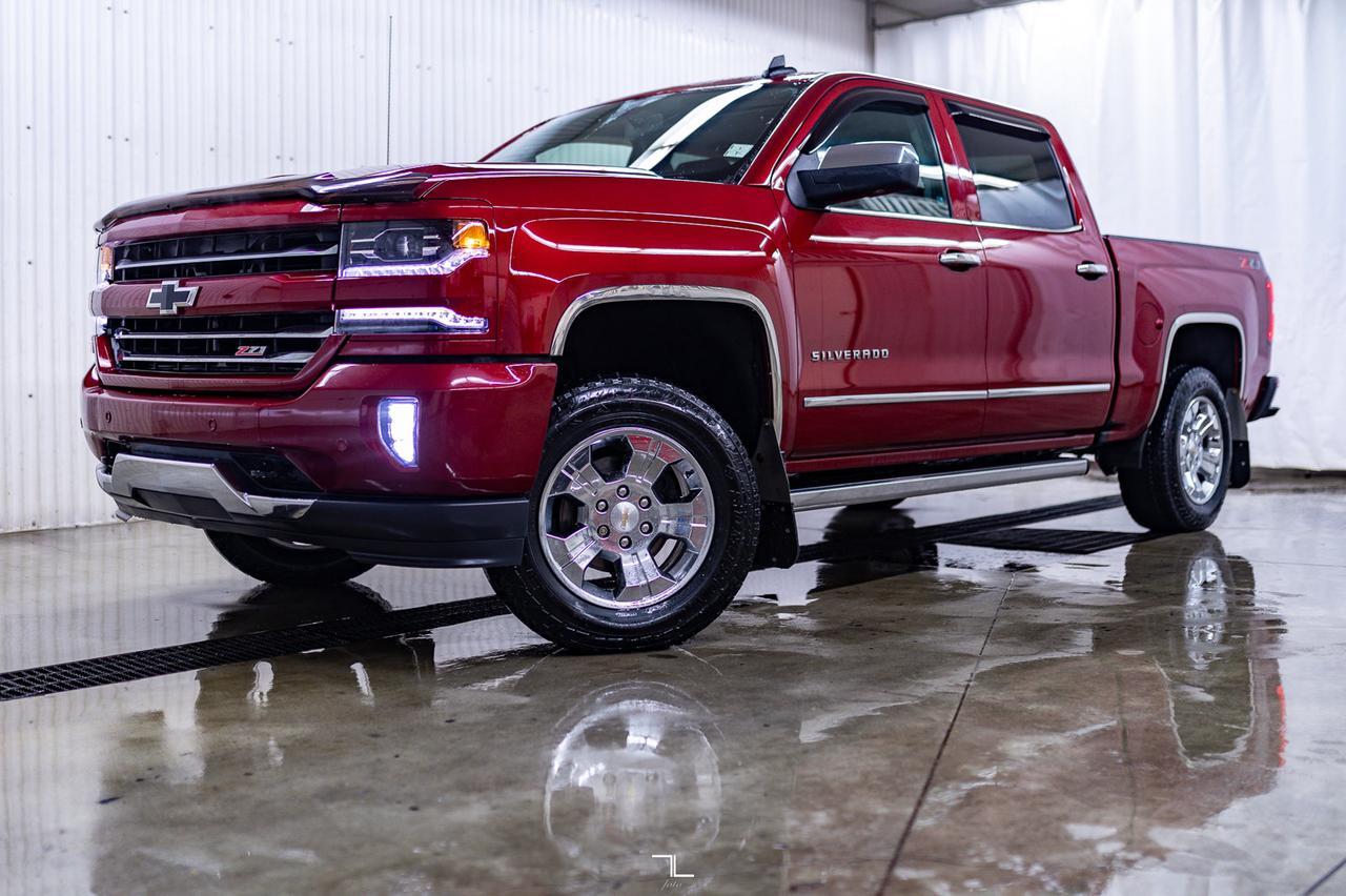 2018 Chevrolet Silverado 1500 4x4 Crew Cab LTZ Leather Roof Nav Red Deer AB