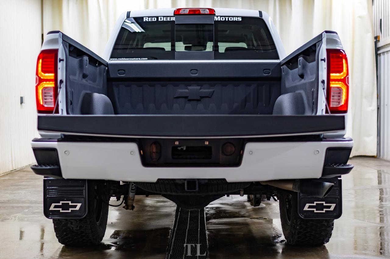 2018 Chevrolet Silverado 1500 4x4 Crew Cab LTZ Z71 4" Lift Wheels Leather Roof Nav Red Deer AB