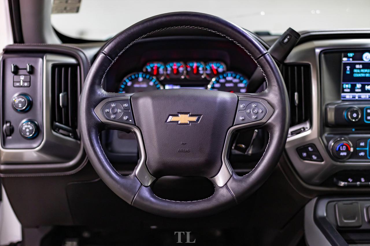 2018 Chevrolet Silverado 1500 4x4 Crew Cab LTZ Z71 4" Lift Wheels Leather Roof Nav Red Deer AB