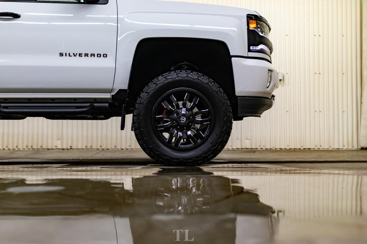 2018 Chevrolet Silverado 1500 4x4 Crew Cab LTZ Z71 4" Lift Wheels Leather Roof Nav Red Deer AB