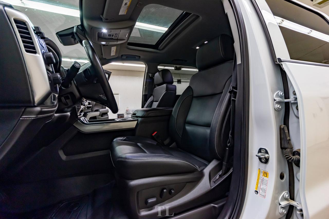 2018 Chevrolet Silverado 1500 4x4 Crew Cab LTZ Z71 4&quot; Lift Wheels Leather Roof Nav Red Deer AB