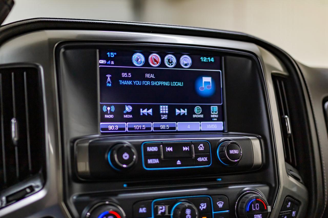 2018 Chevrolet Silverado 1500 4x4 Crew Cab LTZ Z71 4&quot; Lift Wheels Leather Roof Nav Red Deer AB