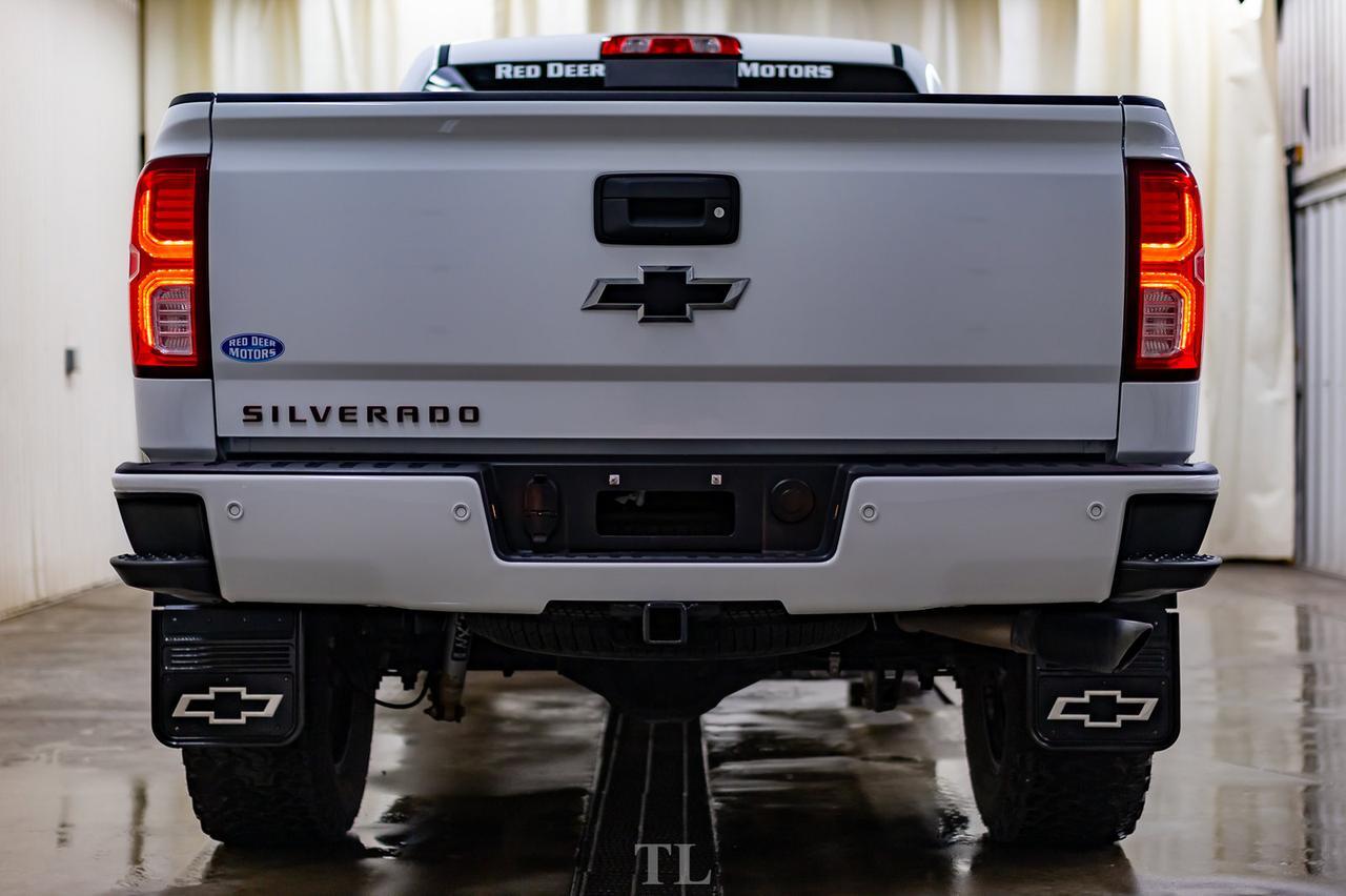 2018 Chevrolet Silverado 1500 4x4 Crew Cab LTZ Z71 4" Lift Wheels Leather Roof Nav Red Deer AB