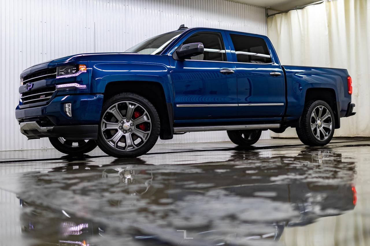 2018 Chevrolet Silverado 1500 4x4 Crew Cab LTZ  Z71 Leather Roof Nav 22" Wheels Red Deer AB