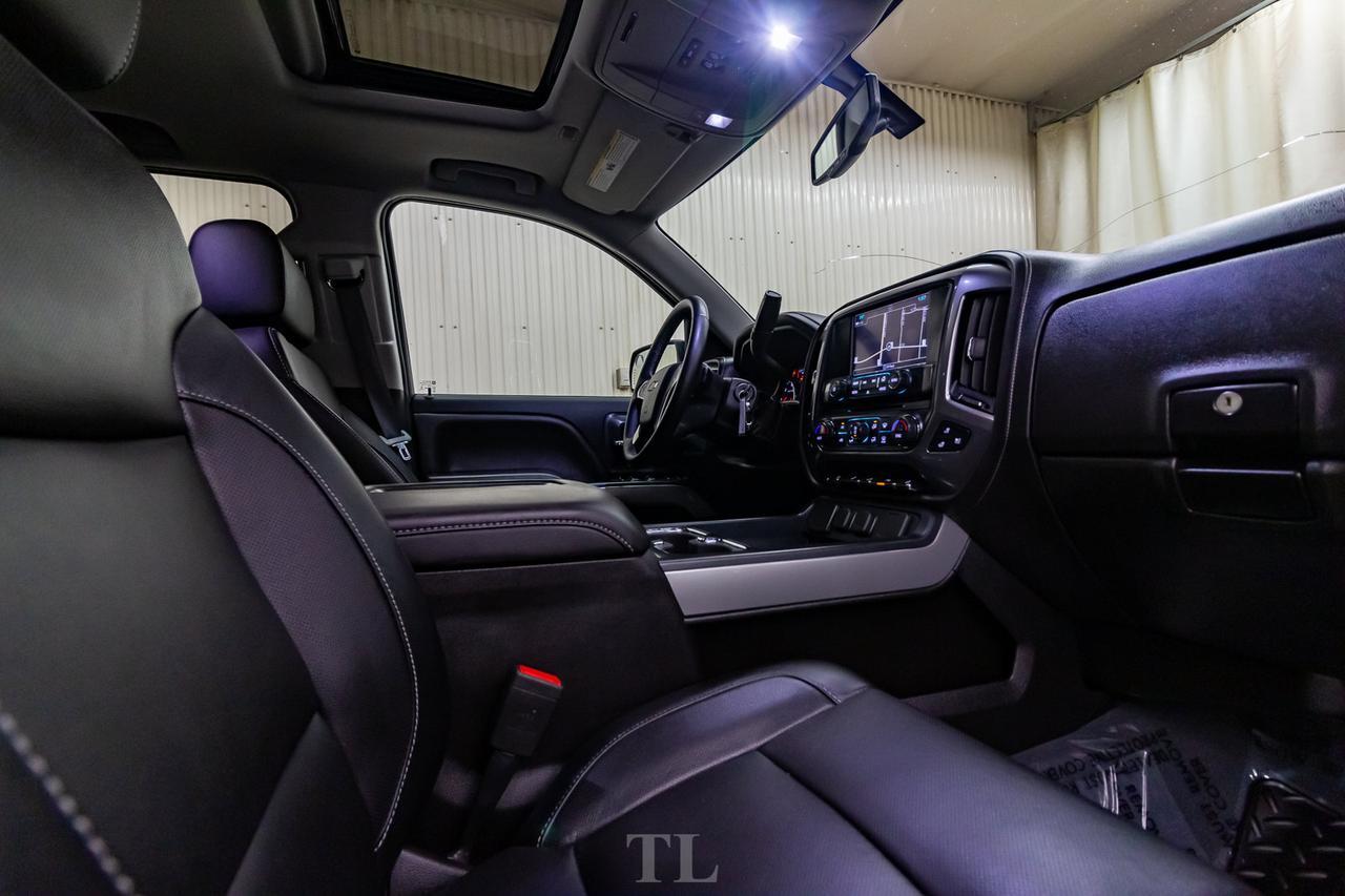2018 Chevrolet Silverado 1500 4x4 Crew Cab LTZ Z71 Leather Roof Nav BCam Red Deer AB